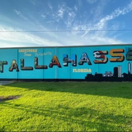Tallahassee, FL sign painted on a wall