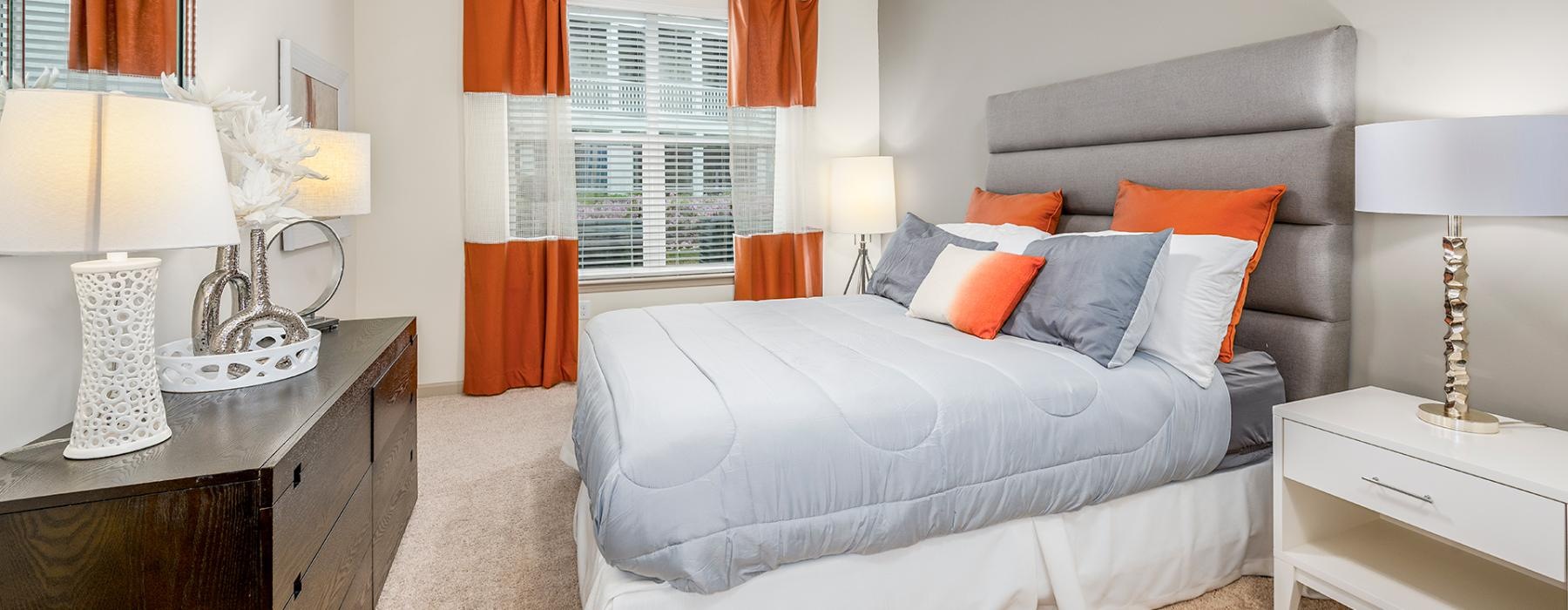 carpeted bedroom